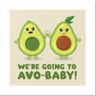 We're having a baby! Fun pregnancy announcement Avos Posters and Art
